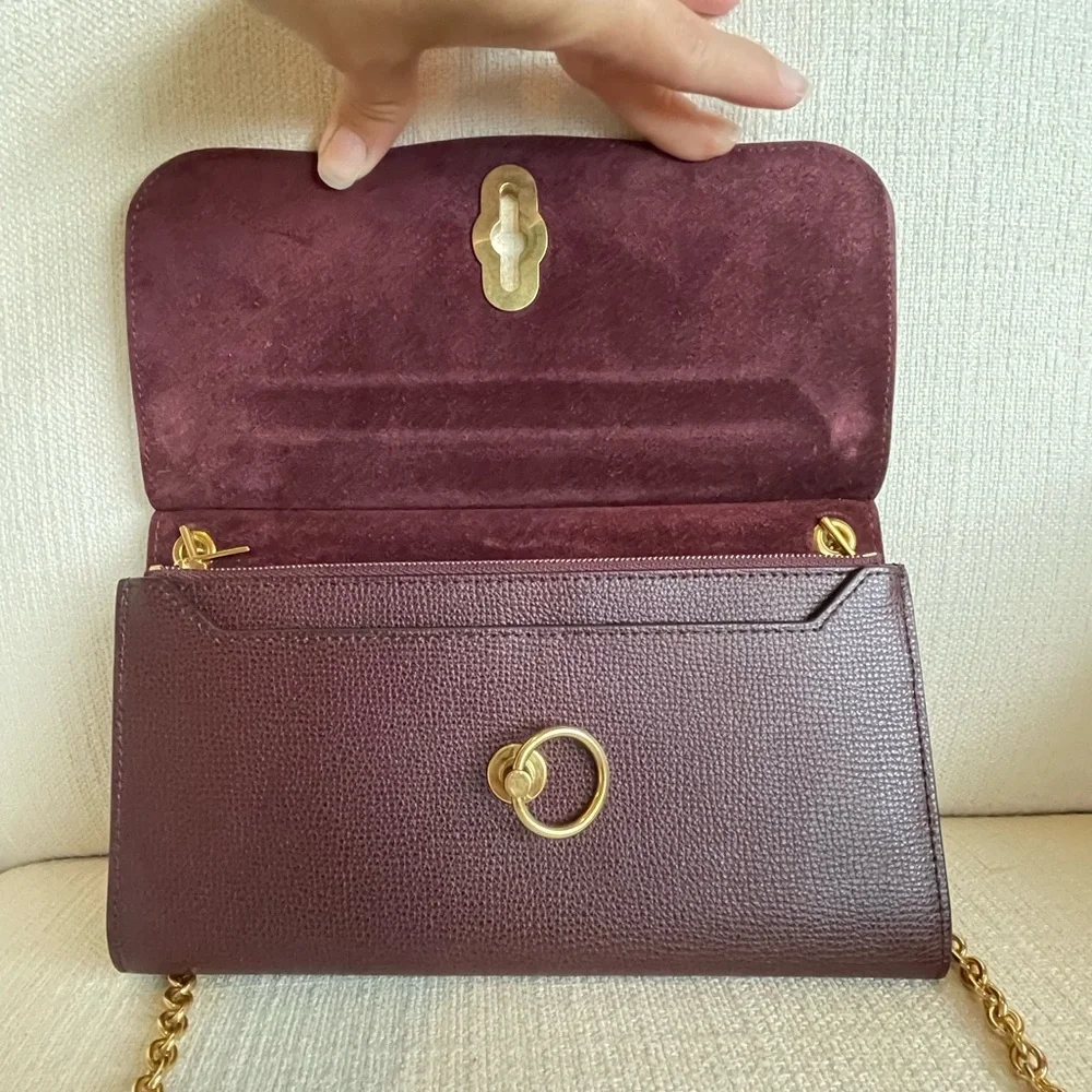 Mulberry Amberley Clutch crossbody in Burgundy - Picture 3 of 14